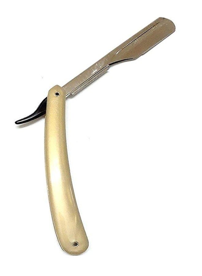Hesch 9 stainless steel straight edge barber razor for men, plastic handle straight edge razor for men - Image 2